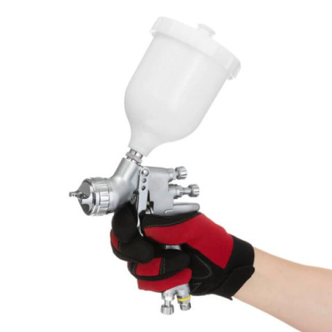 Купити Фарбопульт пневматичний LVMP професійний, форсунка 1.4мм, верхній пластиковий бачок 600 мл., 2бар