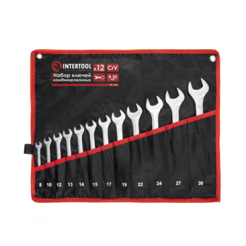 Купить Набір ключів комбінованих 12шт., 8-30мм, Cr-V, чохол