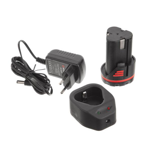 Купить Дриль-шурупокрут акумуляторний 12 В, 30 Nm, 0-350/0-1300 об/хв., 0.8-10 мм, 1.5 Аг