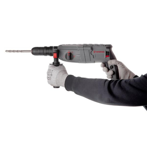 Купити Перфоратор 1000 Вт, 3.5 Дж, 0-1300 об/хв, 0-5100 уд/хв, 3 режими, SDS plus, знімний швидкозатискний 