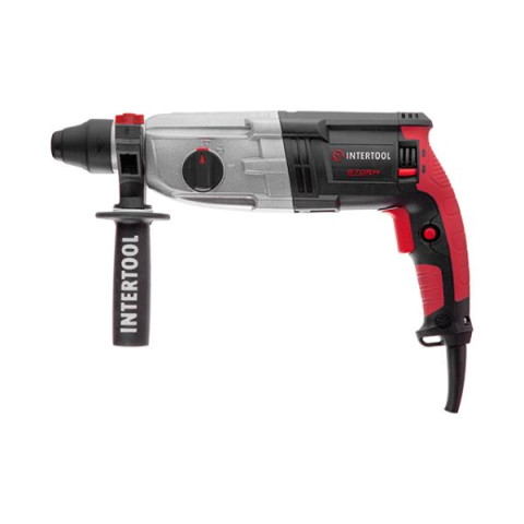 Купить Перфоратор 1000 Вт, 3.2 Дж, 0-1300 об/хв, 0-5100 уд/хв, 3 режими, металевий корпус редуктора