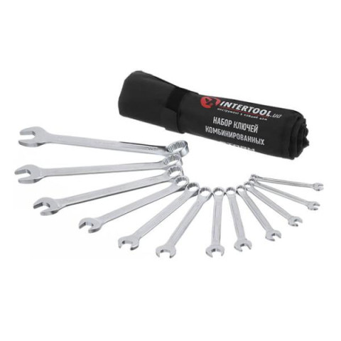 Купить Набір ключів комбінованих 12шт., 6-22 мм, Cr-V, чохол, DIN3113, STORM