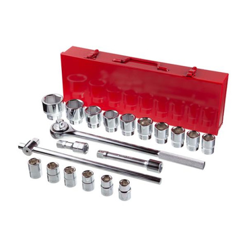 Купити Набір інструментів 3/4 ", 20од (гол.19-50мм) металевий кейс