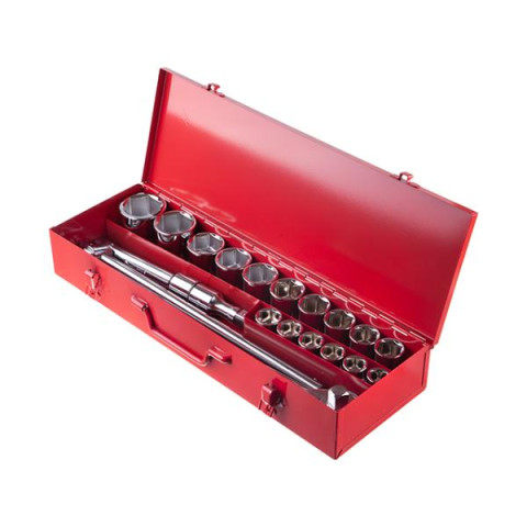 Купити Набір інструментів 3/4 ", 20од (гол.19-50мм) металевий кейс