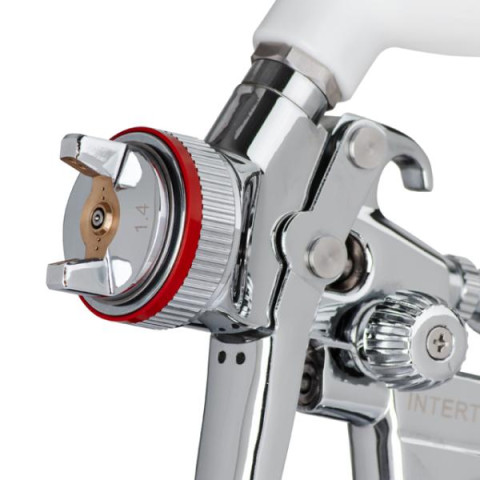 Купити Краскопульт пневматичний HVLP II професійний, форсунка 1.4мм, верхній пластиковий бачок 600 мл., 2ба