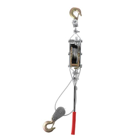 Купити Лебідка важільна тягове зусилля 2т, трос 1.50м * 4.5мм, робоча довжина троса 0,75