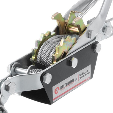 Купити Лебідка важільна тягове зусилля 2т, трос 1.50м * 4.5мм, робоча довжина троса 0,75