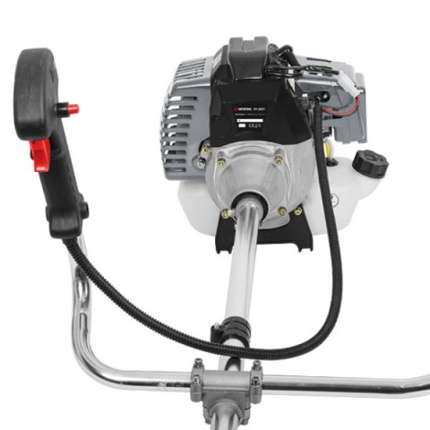 Купити Мотокоса 1,85 кВт, 52 см³, котушка, 3-лопатевий ніж, плечовий ремінь (комплект із двох частин: вал +