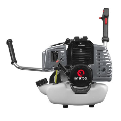 Купити Мотокоса 1,85 кВт, 52 см³, котушка, 3-лопатевий ніж, плечовий ремінь (комплект із двох частин: вал +