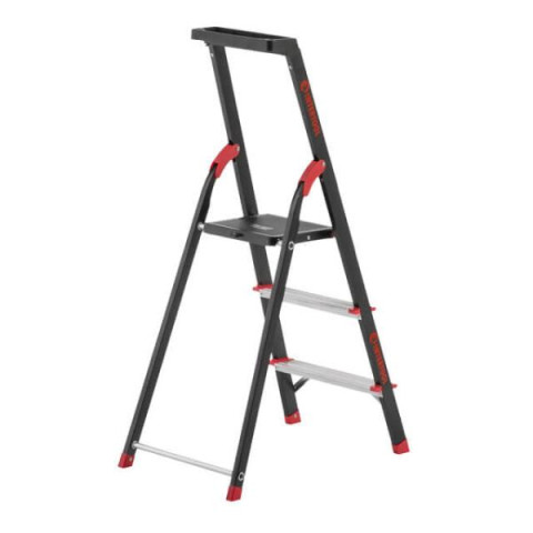 Купити Драбина 3 сходинки, лоток для інвентарю, сталевий профіль, висота верхньої сходинки 630мм, 409х667х1