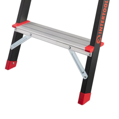 Купити Драбина 3 сходинки, лоток для інвентарю, сталевий профіль, висота верхньої сходинки 630мм, 409х667х1