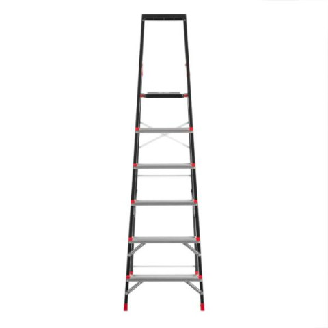 Купить Драбина 6 сходинок, лоток для інвентарю, сталевий профіль, висота верхньої сходинки 1280мм, 481х1138