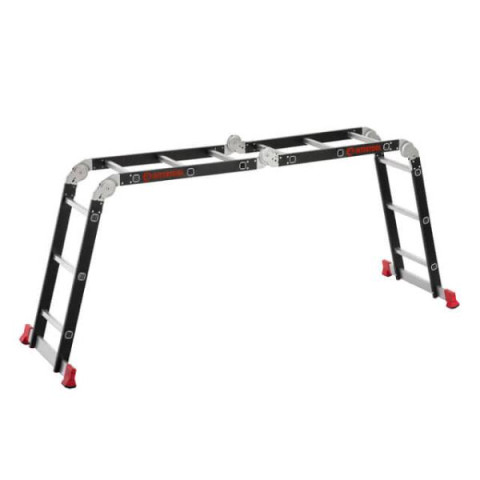 Купить Драбина багатофункціональна трансформер 4х3 сходинки, сталевий профіль, 3380мм, 150 кг