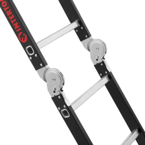 Купить Драбина багатофункціональна трансформер 4х3 сходинки, сталевий профіль, 3380мм, 150 кг