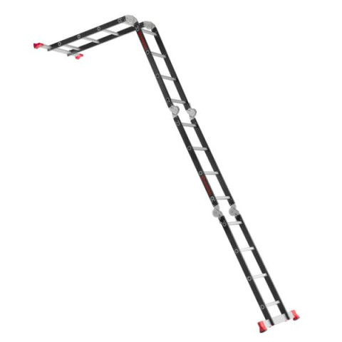 Купити Драбина багатофункціональна трансформер 4х4 сходинки, сталевий профіль, 4450мм, 150 кг