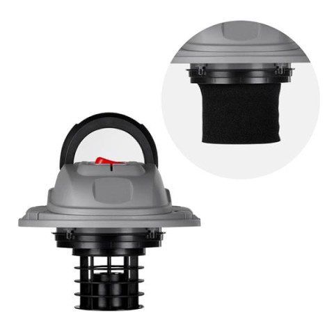 Купити Пилосос будівельний 1.2 кВт, бак 20 л., пластик, >17кПа