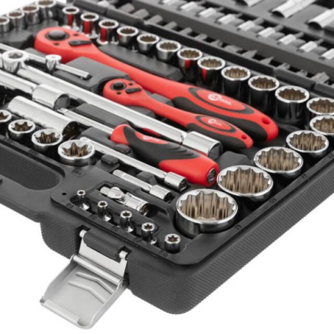 Купить Професійний набір інструментів з 12 граннимі головками 1/2 "& 1/4", 108ед., ET-6109, Cr-V