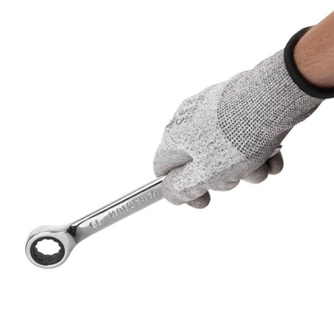 Купити Набір ключів комбінованих з храповим механізмом 6 од.: 8-19 мм (8-10-12-13-17-19), Cr-V, PROF DIN311