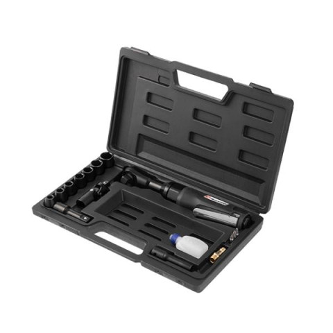 Купити Гайковерт кутовий пневматичний у кейсі + набір головок 1/2"
