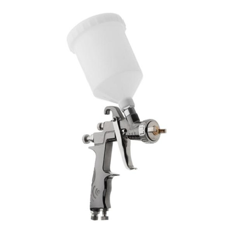 Купити Фарбопульт пневматичний LVLP, форсунка - 1.3 мм, з редуктором, пластиковий бачок - 600 мл, 2 бар