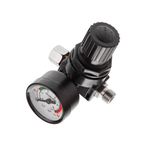 Купити Фарбопульт пневматичний LVLP, форсунка - 1.3 мм, з редуктором, пластиковий бачок - 600 мл, 2 бар