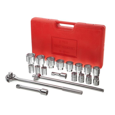 Купити Набір головок і комплектуючих 21од., 3/4", гол. 6гр., 19-50мм