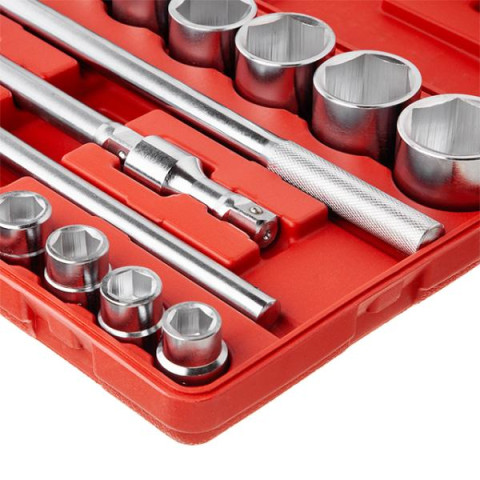 Купити Набір головок і комплектуючих 21од., 3/4", гол. 6гр., 19-50мм