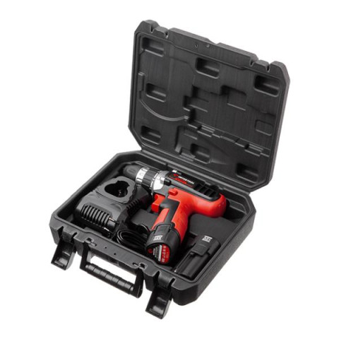 Купити Дриль-шурупокрут акумуляторний, Li-Ion 12В, 18Nm, 1.5 Ач, 2 швидкості, 0-400/0-1500об/хв, 2 акумулят