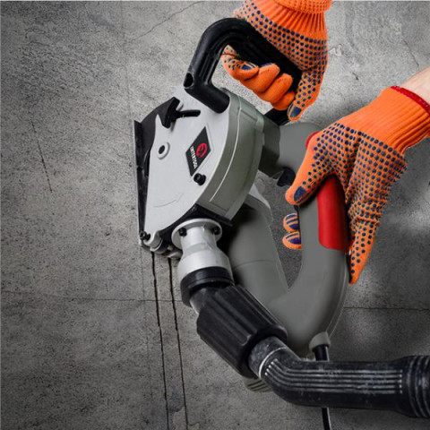 Купити Штроборіз 1400Вт, 9000 об / хв, диск 125мм, гл. пропила 8-30мм, шир. пропила 8-26мм