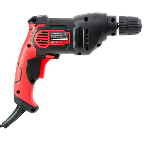 Купити Дриль електричний 500 Вт, 0-2400 об/хв, 0.8-10 мм, швидкозатискний патрон, реверс