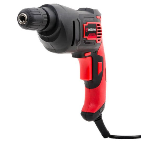 Купити Дриль електричний 500 Вт, 0-2400 об/хв, 0.8-10 мм, швидкозатискний патрон, реверс