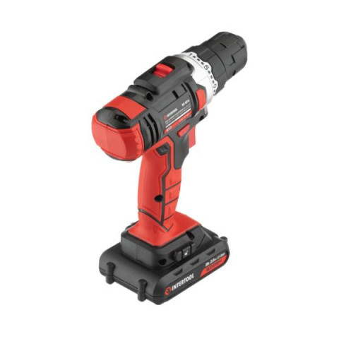 Купить Дриль-шурупокрут акумуляторний Li-Ion 18 В, 25 Nm, 0-400/0-1500 об/хв, 1,3 Аг