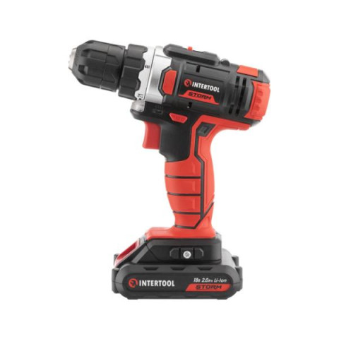 Купить Дриль-шурупокрут акумуляторний Li-Ion 18 В, 25 Nm, 0-400/0-1500 об/хв, 1,3 Аг