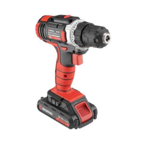 Купить Дриль-шурупокрут акумуляторний Li-Ion 18 В, 25 Nm, 0-400/0-1500 об/хв, 1,3 Аг