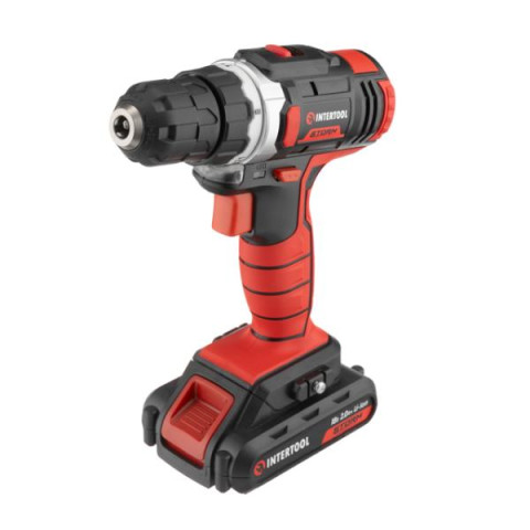 Купить Дриль-шурупокрут акумуляторний Li-Ion 18 В, 25 Nm, 0-400/0-1500 об/хв, 1,3 Аг