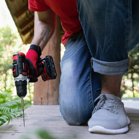 Купить Дриль-шурупокрут акумуляторний Li-Ion 18 В, 25 Nm, 0-400/0-1500 об/хв, 1,3 Аг