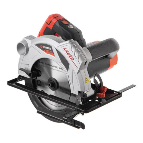 Купить Пила дискова 1500Вт, 5800об / хв, кут 90-45, глибина розпилу 65-43мм, диск 190мм * 20мм, 24 зуба, ла