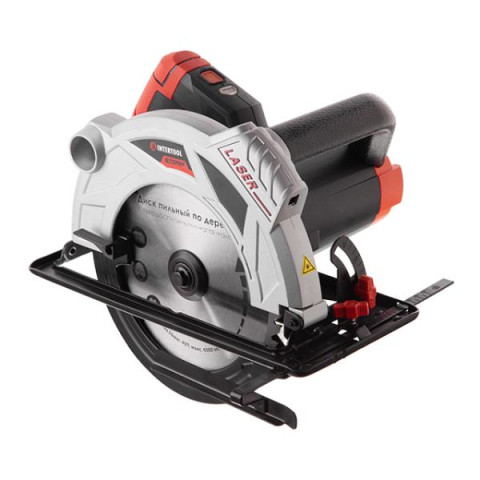 Купити Пила дискова 1800 Вт, 5000 об/хв, кут 90-45, глибина розпилу 73-48 мм, диск 210*30 мм, 40 зубів, лаз
