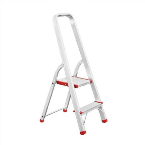 Купити Драбина з алюмінію, 2 сходинки, висота до платформи 410мм