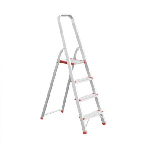 Купити Драбина з алюмінію, 4 сходинки, висота до платформи 850мм