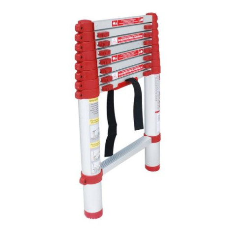 Купити Драбина з алюмінію, телескопічна 8 сход., 2,60м