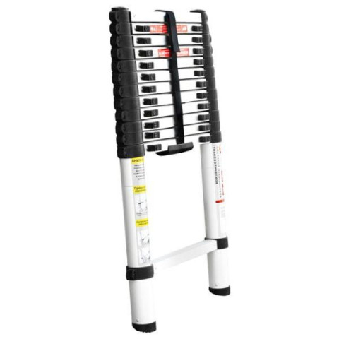 Купить Драбина з алюмінію, телескопічна 12 сход., 3,80м