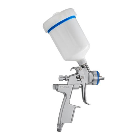 Купить Фарбопульт пневматичний HVLP II професійний, форсунка 1.3мм, верхній пластиковий бачок 600 мл., 2бар