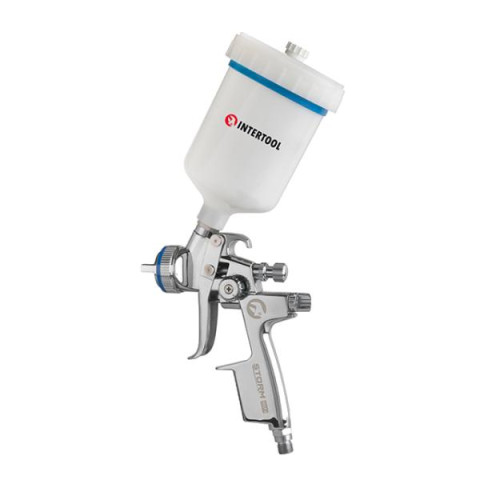 Купить Фарбопульт пневматичний HVLP II професійний, форсунка 1.3мм, верхній пластиковий бачок 600 мл., 2бар