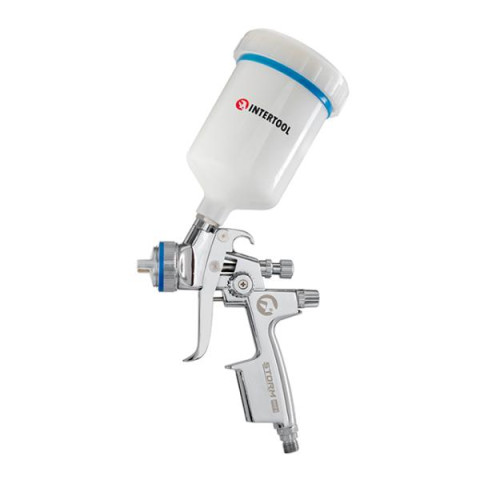 Купить Фарбопульт пневматичний HVLP II професійний, форсунка 1.3мм, верхній пластиковий бачок 600 мл., 2бар