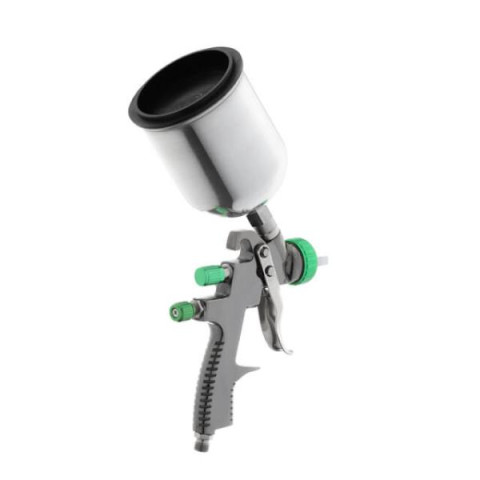 Купити Фарбопульт пневматичний LVLP GREEN професійний, форсунка - 1.3 мм, верхній металевий бачок - 600 мл,