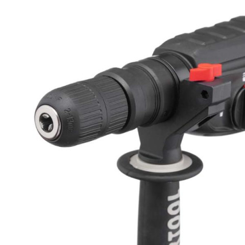 Купити Перфоратор 1000 Вт, 3.2 Дж, 0-1300 об/хв, 0-5100 уд/хв, 3 режими, знімний швидкозатискний патрон