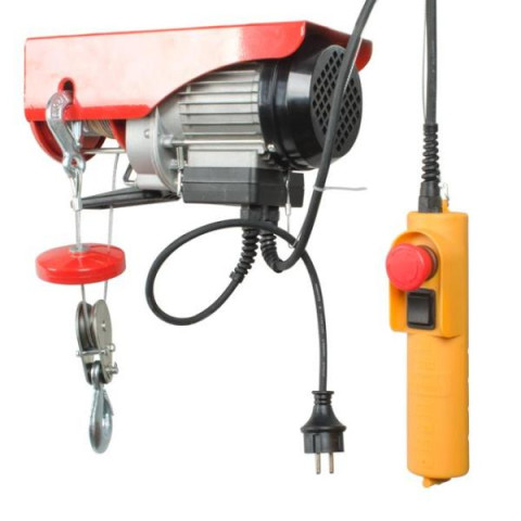 Купити Лебідка електрична 220/230В, 500Вт, 125/250 кг, трос 3.0мм * 12м