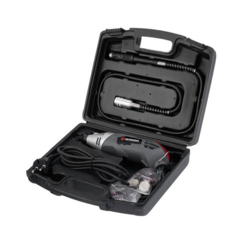 Купити Шліфмашина пряма (гравер) 170 Вт, 8000-35000 об/хв., кейс, аксесурари - 40 од., гнучкий вал