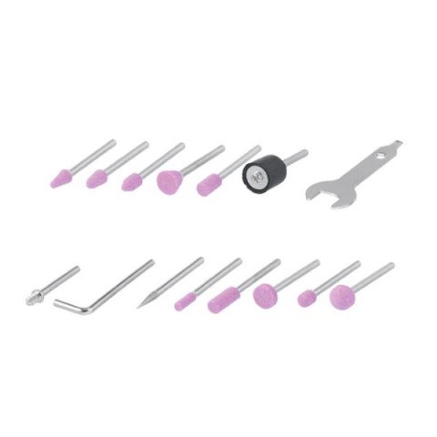 Купити Шліфмашина пряма (гравер) 170 Вт, 8000-35000 об/хв., кейс, аксесурари - 40 од., гнучкий вал